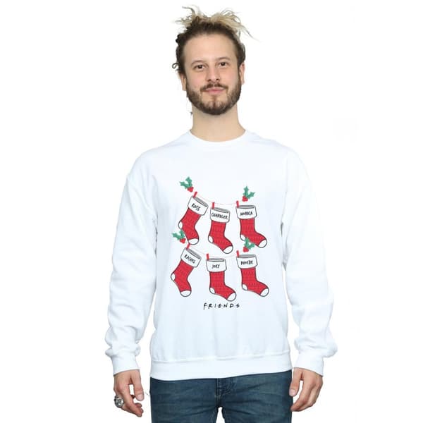 Friends Mens Christmas Stockings Sweatshirt