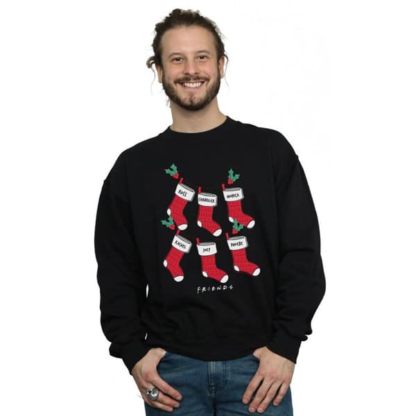 Friends Mens Christmas Stockings Sweatshirt