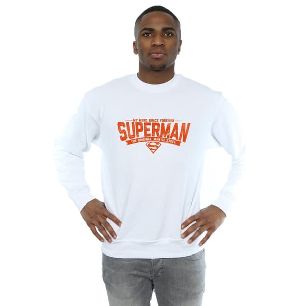 DC Comics Mens Superman My Hero Sweatshirt