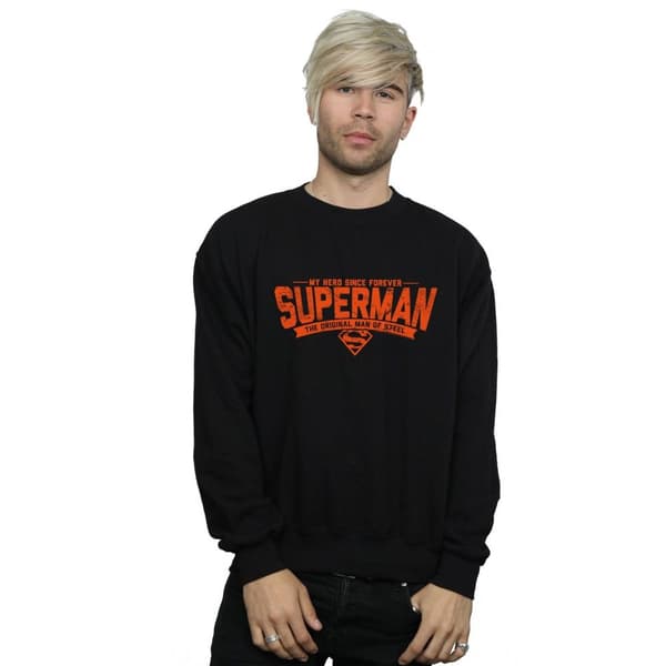 DC Comics Mens Superman My Hero Sweatshirt