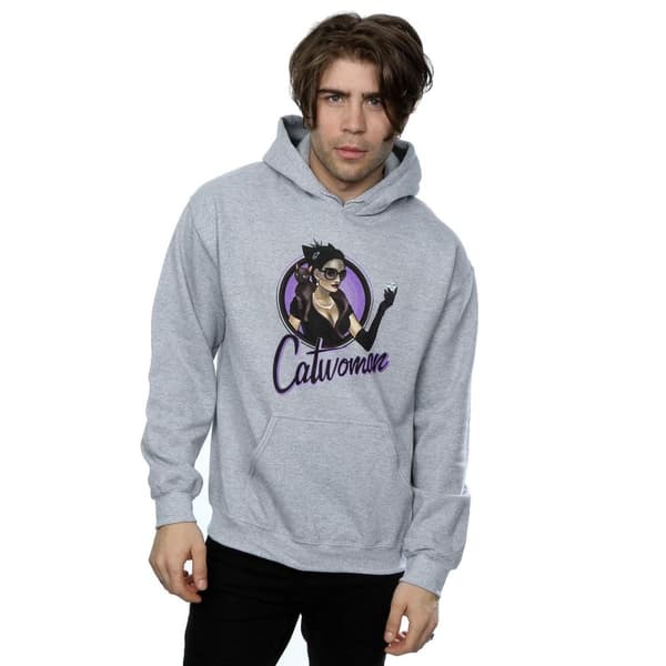DC Comics Mens DC Bombshells Catwoman Hoodie
