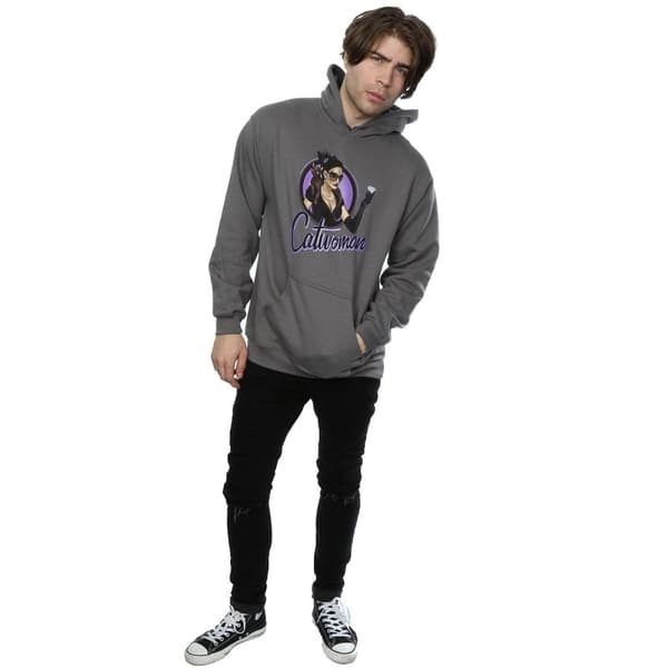 DC Comics Mens DC Bombshells Catwoman Hoodie