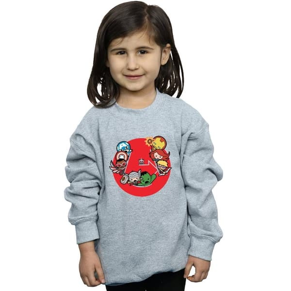 Marvel Girls Kawaii Avengers Ready Steady War Sweatshirt