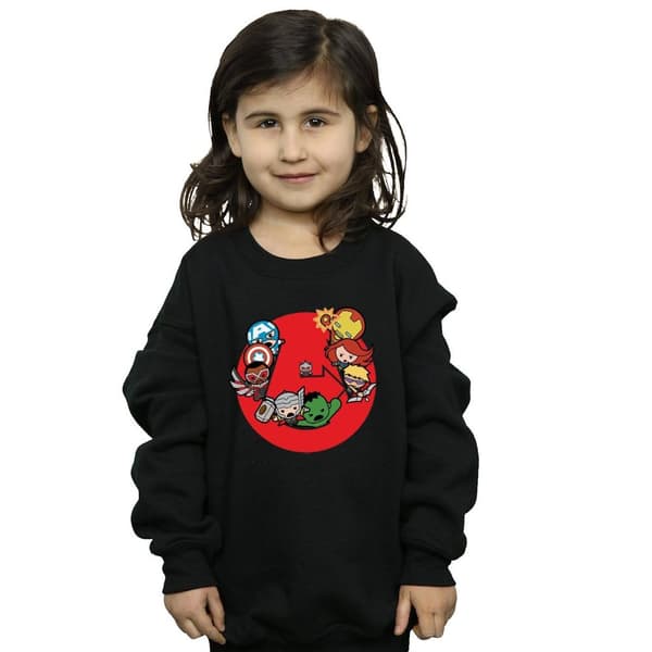 Marvel Girls Kawaii Avengers Ready Steady War Sweatshirt
