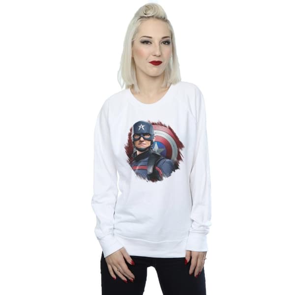 Marvel Womens/Ladies The Falcon And The Winter Soldier Captain America Stare Sweatshirt