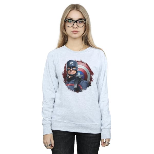 Marvel Womens/Ladies The Falcon And The Winter Soldier Captain America Stare Sweatshirt
