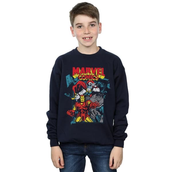 Marvel Comics Pojkar Trio Pose Sweatshirt