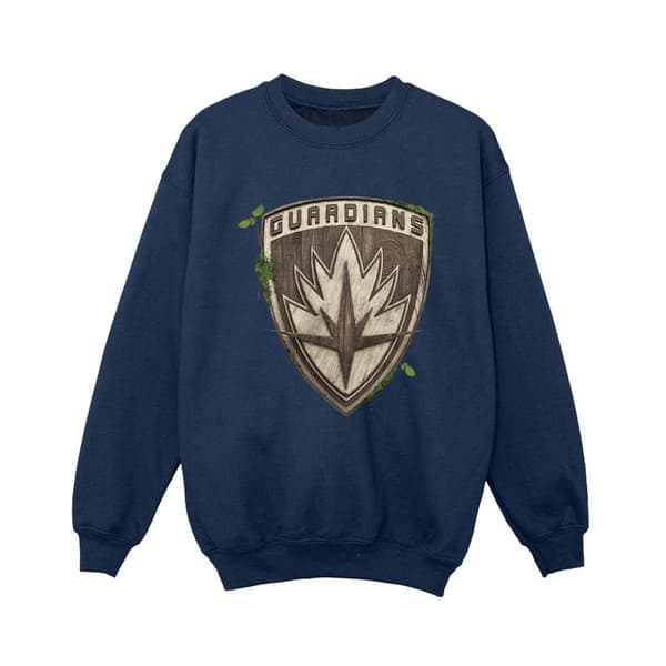 Marvel Boys I Am Groot Guardian Emblem Sweatshirt Navy Blue 5-6 Years