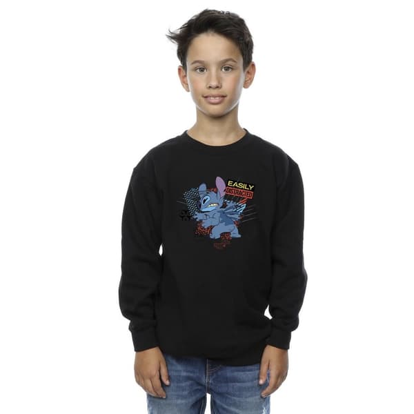 Disney Lilo And Stitch Easily Distracted - Sweatshirt för pojkar