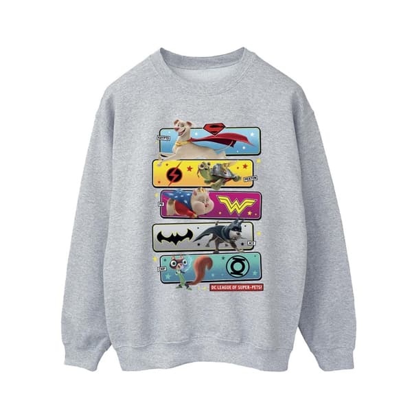 DC Comics Mens DC League Of Super-Pets - Sweatshirt med karaktärspose