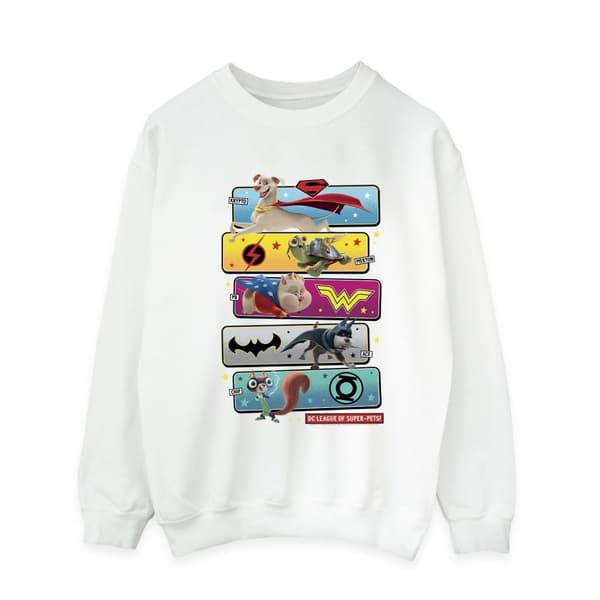 DC Comics Mens DC League Of Super-Pets - Sweatshirt med karaktärspose