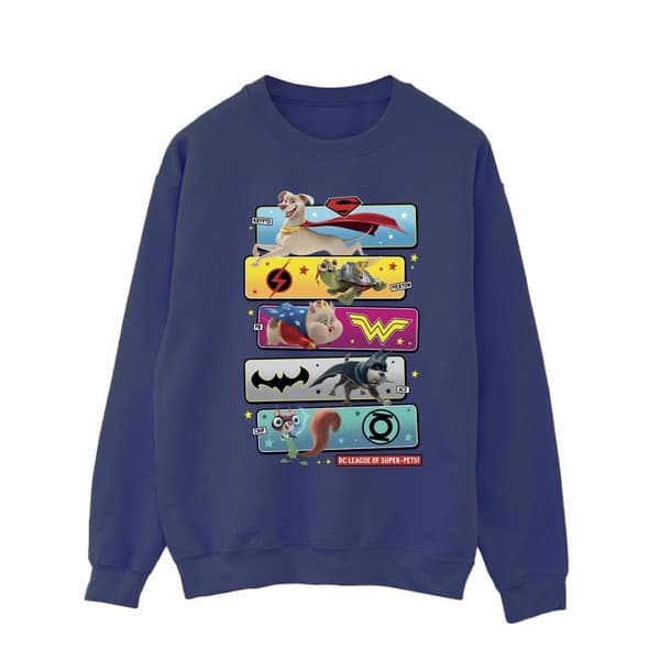 DC Comics Mens DC League Of Super-Pets - Sweatshirt med karaktärspose