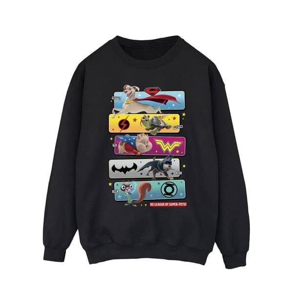 DC Comics Mens DC League Of Super-Pets - Sweatshirt med karaktärspose
