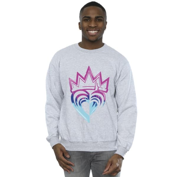 Disney Mens Descendants Pink Crown Sweatshirt
