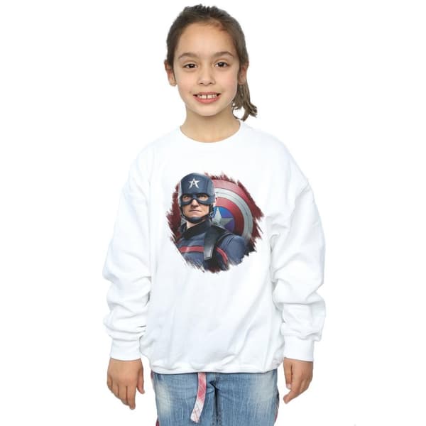 Marvel Girls The Falcon And The Winter Soldier Captain America Stare Sweatshirt