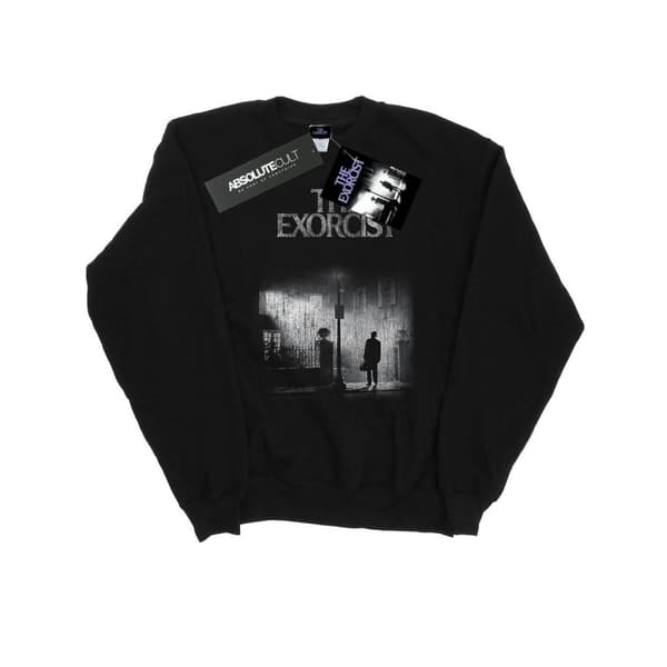 The Exorcist Mens Mono Distressed Poster Sweatshirt