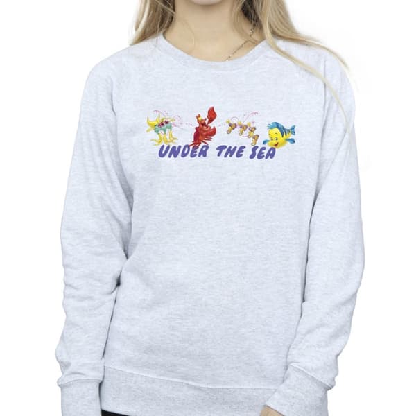 Disney Womens/Ladies The Little Mermaid Under The Sea Sweatshirt