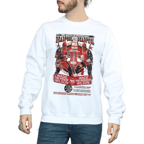 Marvel Mens Deadpool Kills Deadpool Sweatshirt