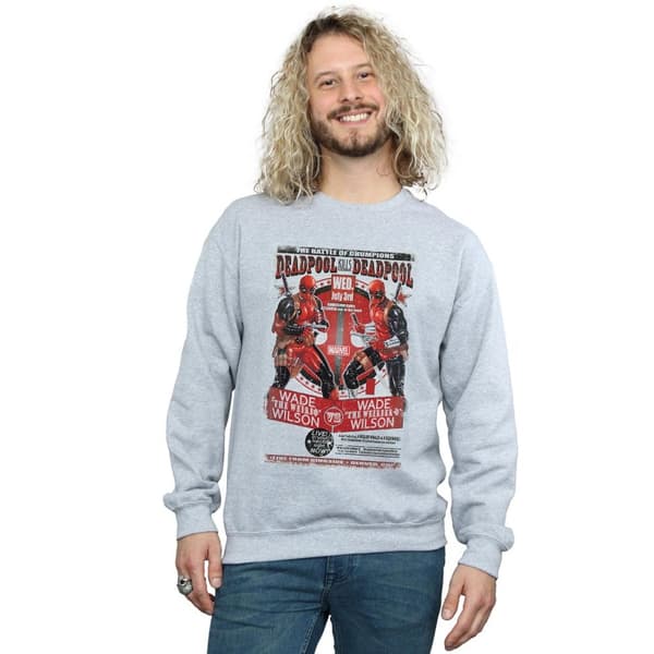 Marvel Mens Deadpool Kills Deadpool Sweatshirt
