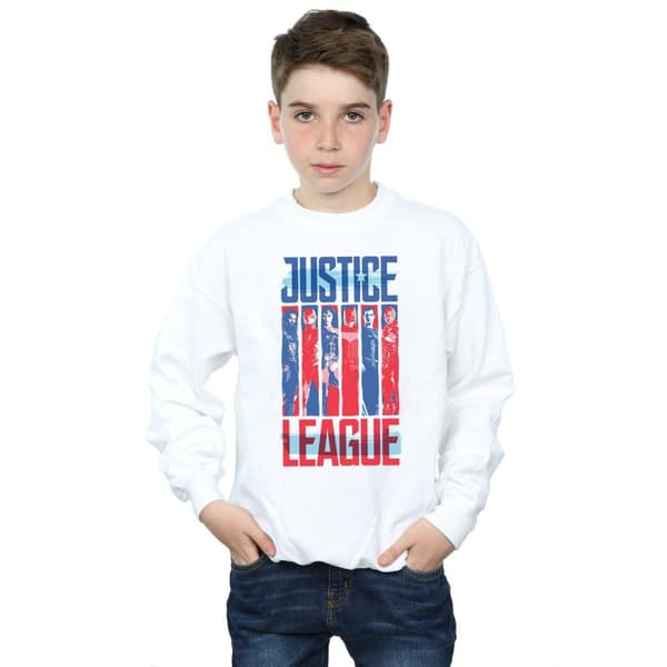 DC Comics Justice League Movie Team Flag Sweatshirt för pojkar