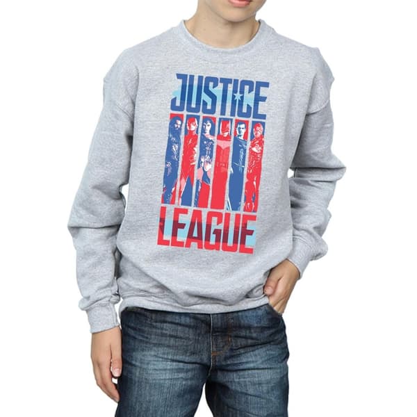 DC Comics Justice League Movie Team Flag Sweatshirt för pojkar