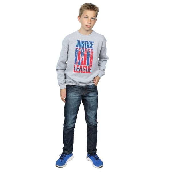 DC Comics Justice League Movie Team Flag Sweatshirt för pojkar