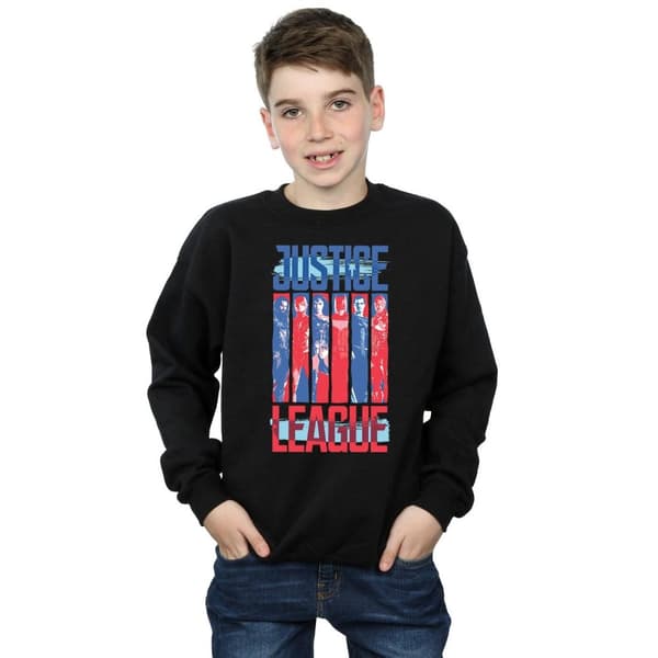 DC Comics Justice League Movie Team Flag Sweatshirt för pojkar