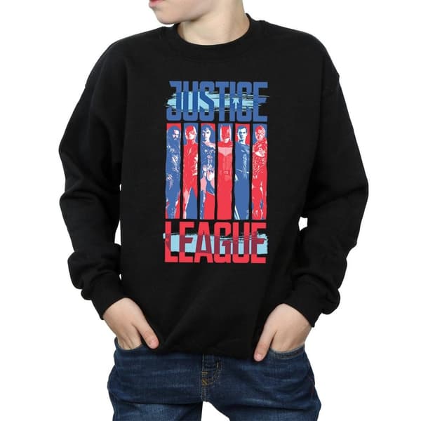 DC Comics Justice League Movie Team Flag Sweatshirt för pojkar
