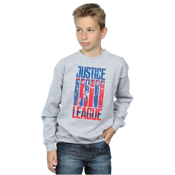 DC Comics Justice League Movie Team Flag Sweatshirt för pojkar