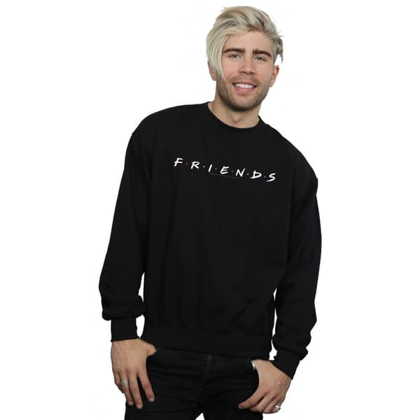 Friends Mens Text Logo Sweatshirt