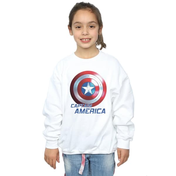 Marvel Girls The Falcon And The Winter Soldier Captain America Shield Sweatshirt