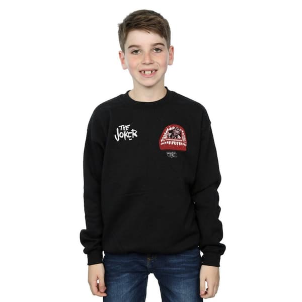DC Comics Pojkar Justice League Joker Forever Evil Sweatshirt med brösttryck