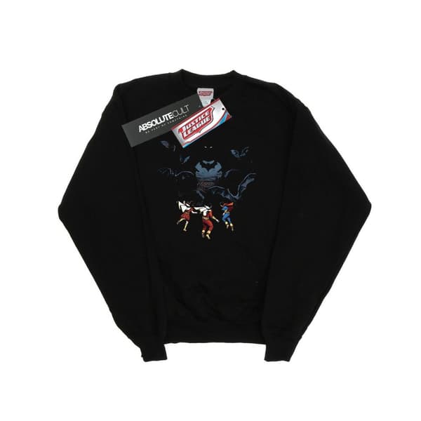 DC Comics Womens/Ladies Batman Shadow Bats Sweatshirt Black XXL