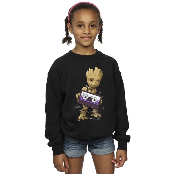 Marvel Girls Guardians Of The Galaxy Groot Cosmic Tape Sweatshirt