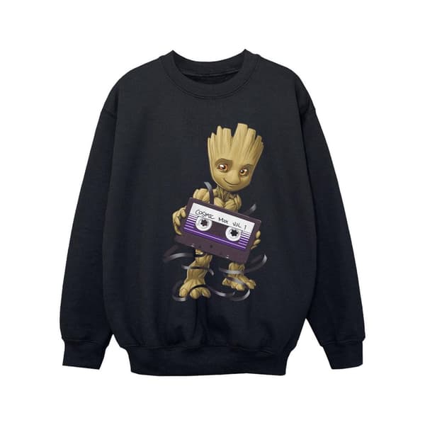 Marvel Girls Guardians Of The Galaxy Groot Cosmic Tape Sweatshirt