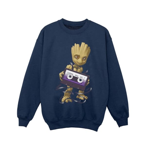 Marvel Girls Guardians Of The Galaxy Groot Cosmic Tape Sweatshirt