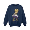 Miniatyrbillede 1 af 3: Marvel Girls Guardians Of The Galaxy Groot Cosmic Tape Sweatshirt