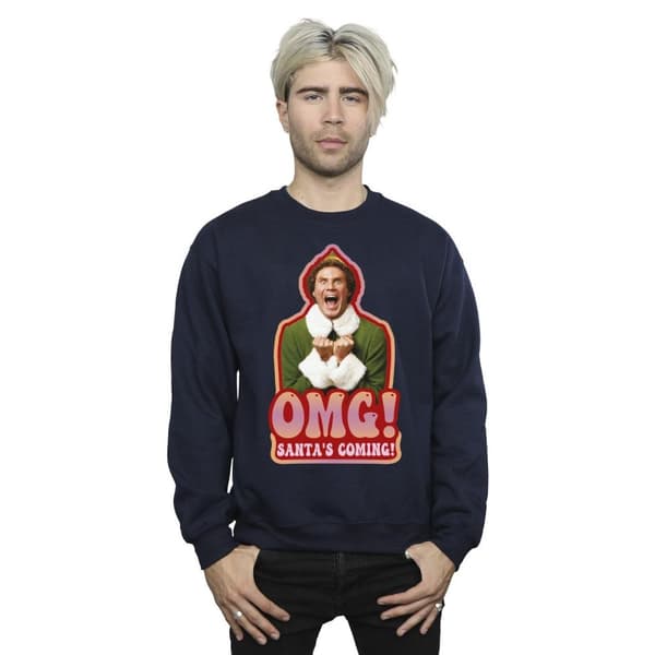 Elf Mens Santa´s Coming Sweatshirt