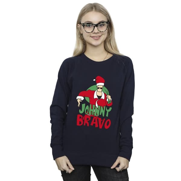 Johnny Bravo Dam/Tjej Johnny Christmas Sweatshirt