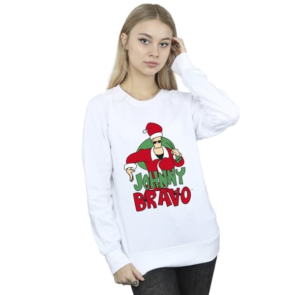 Johnny Bravo Dam/Tjej Johnny Christmas Sweatshirt