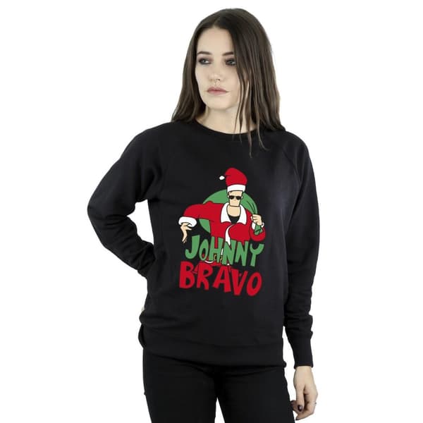 Johnny Bravo Dam/Tjej Johnny Christmas Sweatshirt