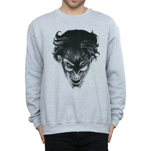 DC Comics Mens The Joker Spot Face Sweatshirt