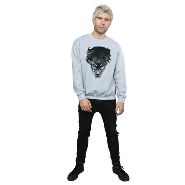 DC Comics Mens The Joker Spot Face Sweatshirt