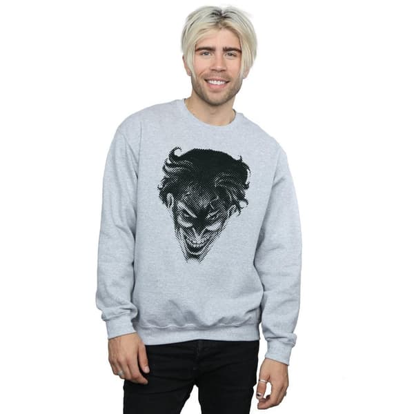DC Comics Mens The Joker Spot Face Sweatshirt