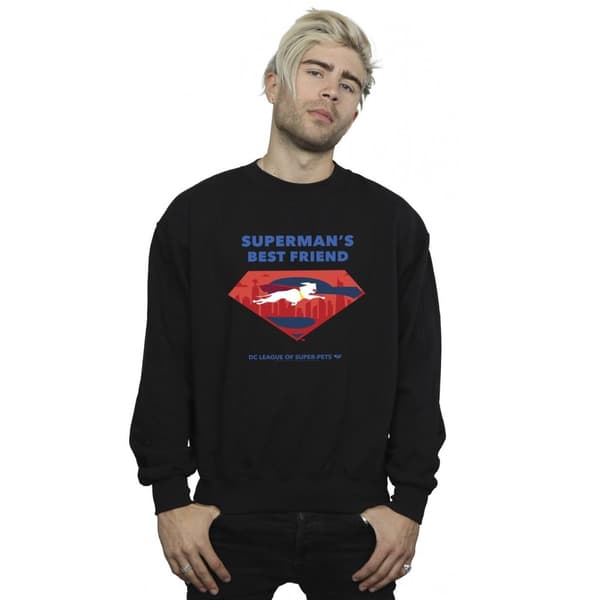 DC Comics Mens DC Comics DC League Of Super-Pets Superman´s Best Friend Sweatshirt