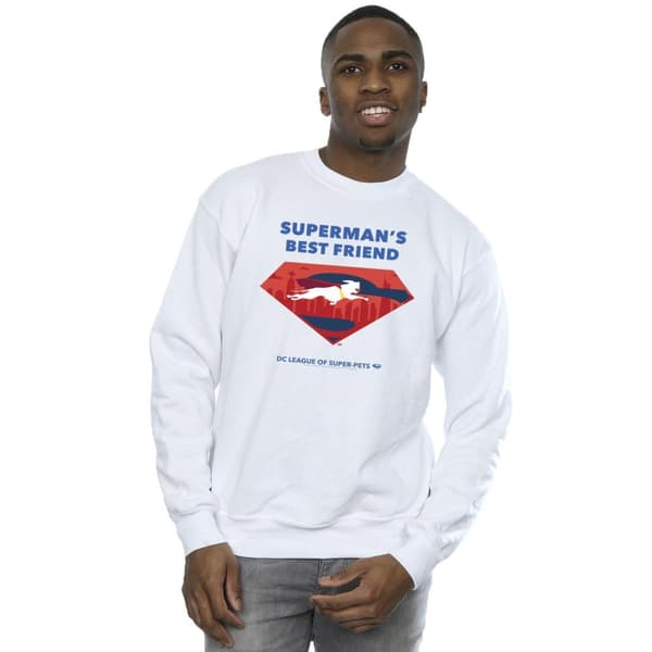 DC Comics Mens DC Comics DC League Of Super-Pets Superman´s Best Friend Sweatshirt