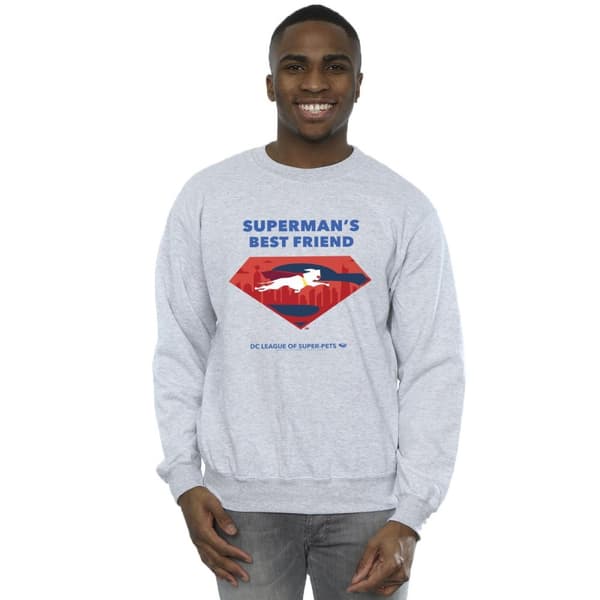 DC Comics Mens DC Comics DC League Of Super-Pets Superman´s Best Friend Sweatshirt