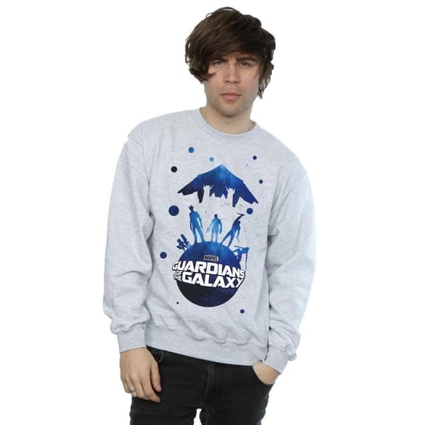 Marvel Mens Guardians Of The Galaxy Space Silhouette Sweatshirt