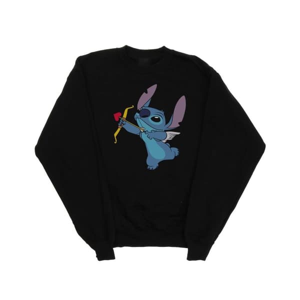 Disney Womens/Ladies Lilo And Stitch Stitch Cupid Valentines Sweatshirt