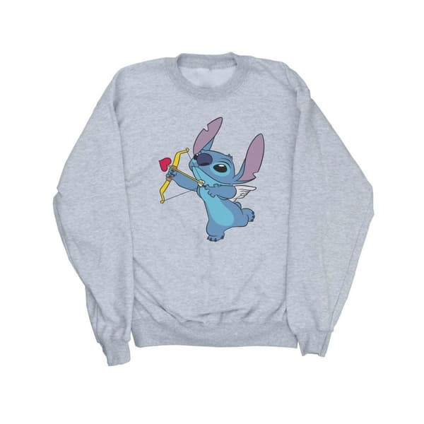 Disney Womens/Ladies Lilo And Stitch Stitch Cupid Valentines Sweatshirt
